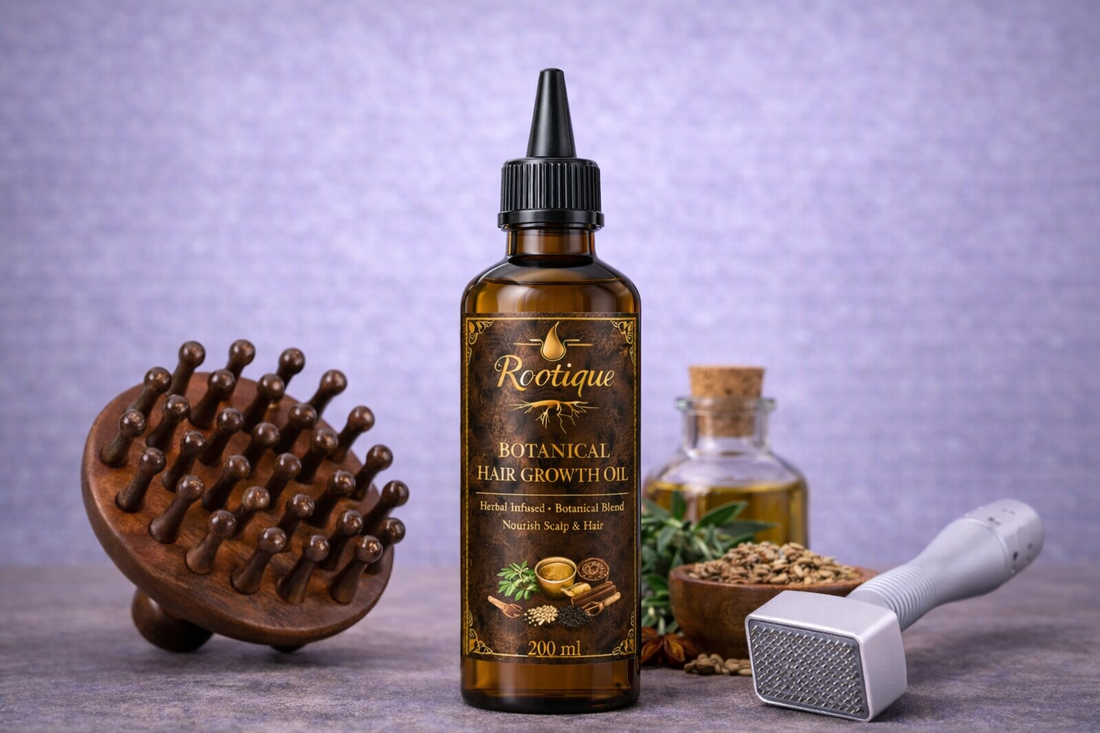 Hair Stimulating Set – Hair Growth Oil & Scalp Care Kit